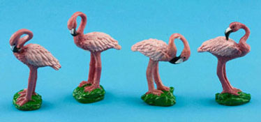 Dollhouse Miniature Pink Flamingo